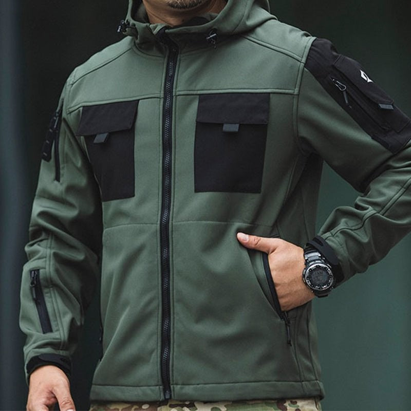 Tactical Jacket – Men's 5-in-1 Waterproof Softshell Winter Coat
