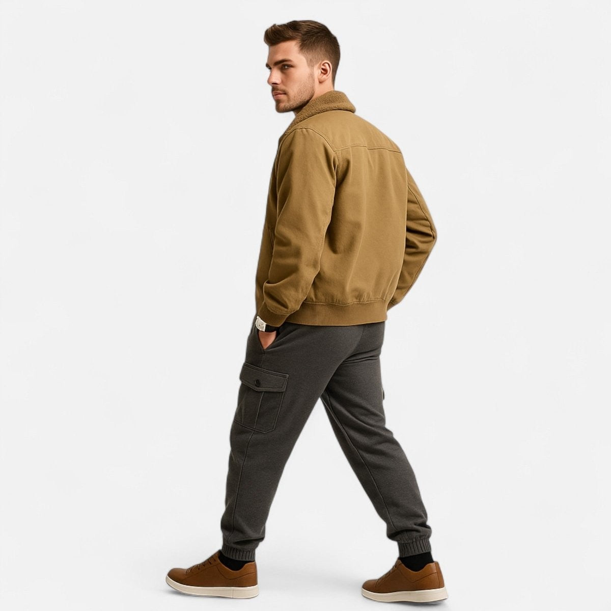 Men's Insulated Cotton Jacket – Warm Outdoor Cold-Weather Coat
