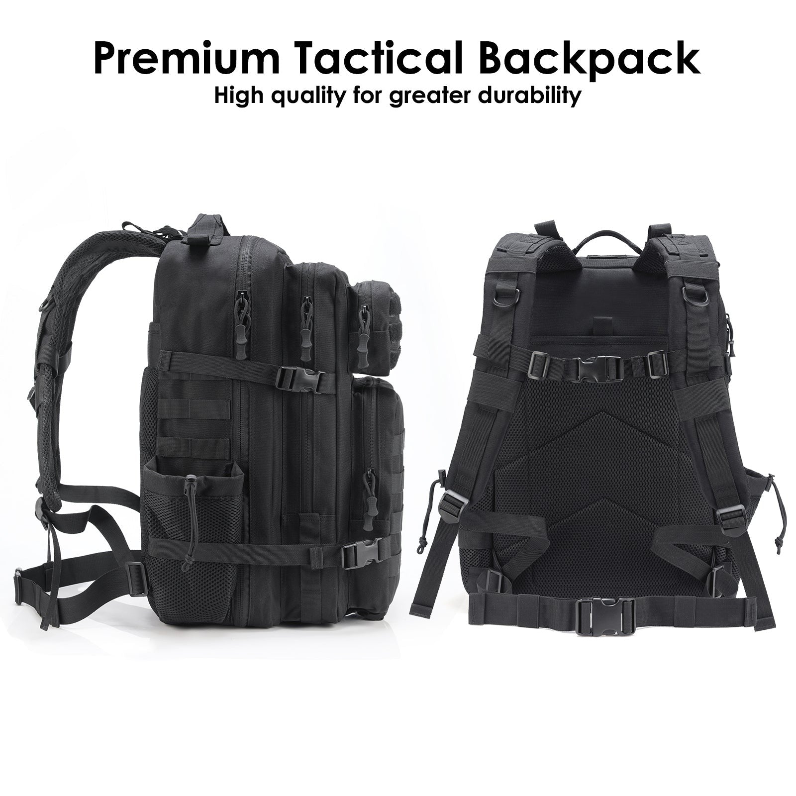 Tactical Backpack 45L – Waterproof 900D Assault Rucksack