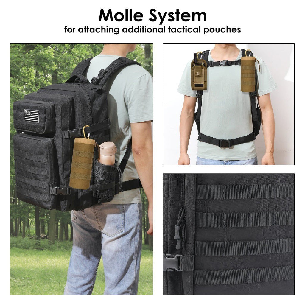 Tactical Backpack 45L – Waterproof 900D Assault Rucksack