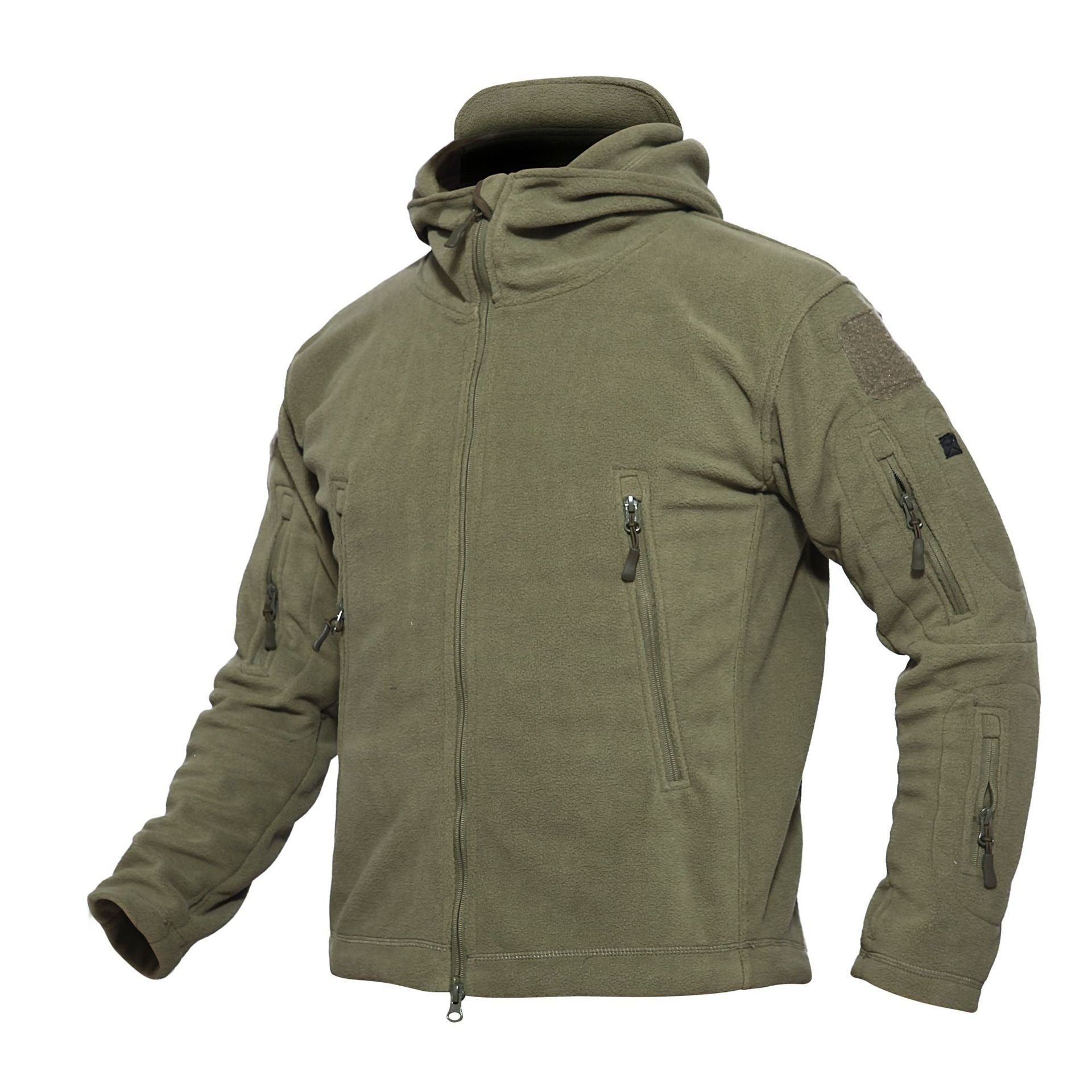 Fleece Tactical Jacket – Men's Warm Hooded Military Jacket