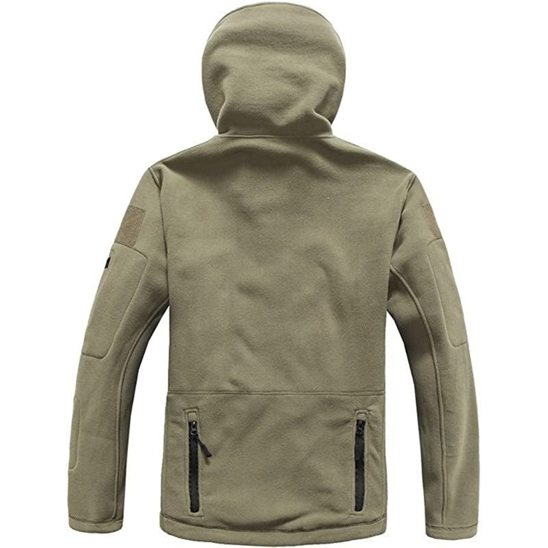 Fleece Tactical Jacket – Men's Warm Hooded Military Jacket