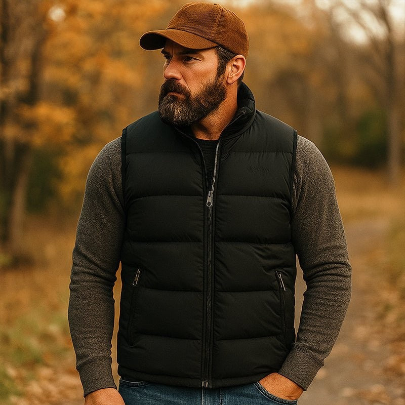 Padded Gilet – Men's Thermal Cotton Insulated Body Warmer