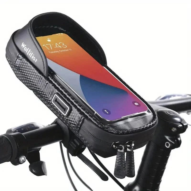 Bike Phone Mount – Water-Resistant 360 Rotatable Holder – Black