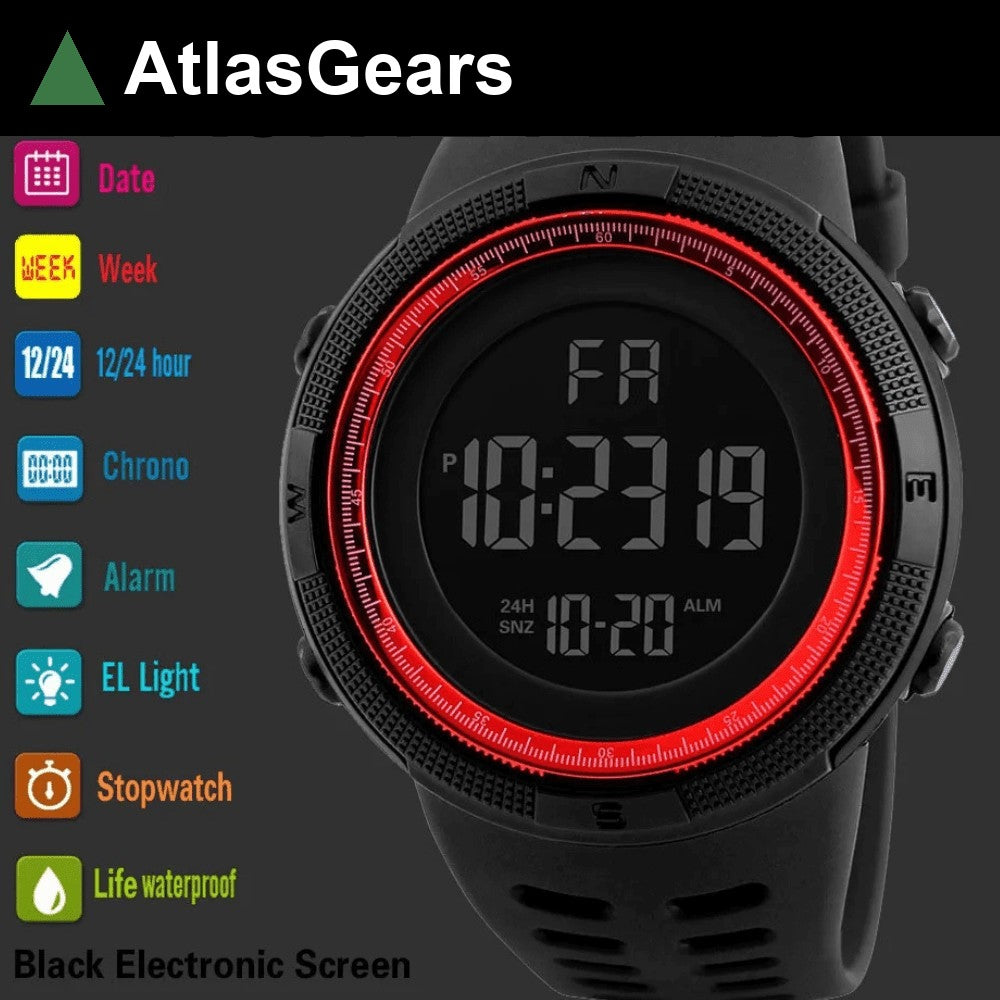 Digital Watch – Luminous Multifunction Outdoor Watch