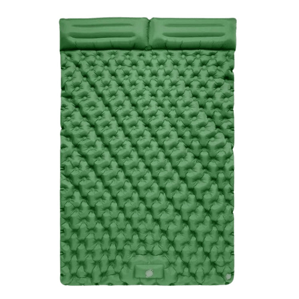 Camping Mattress – Double Inflatable Lightweight Sleeping Mat – Green
