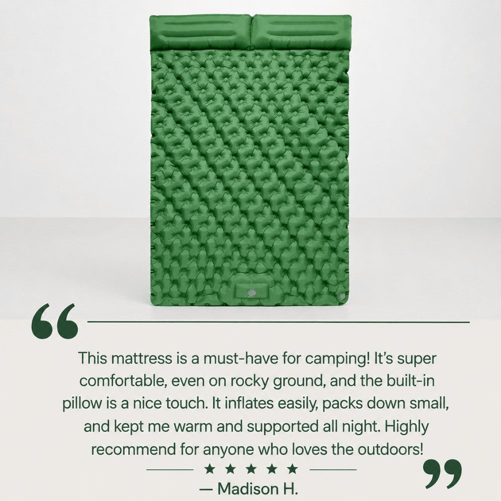 Camping Mattress – Double Inflatable Lightweight Sleeping Mat