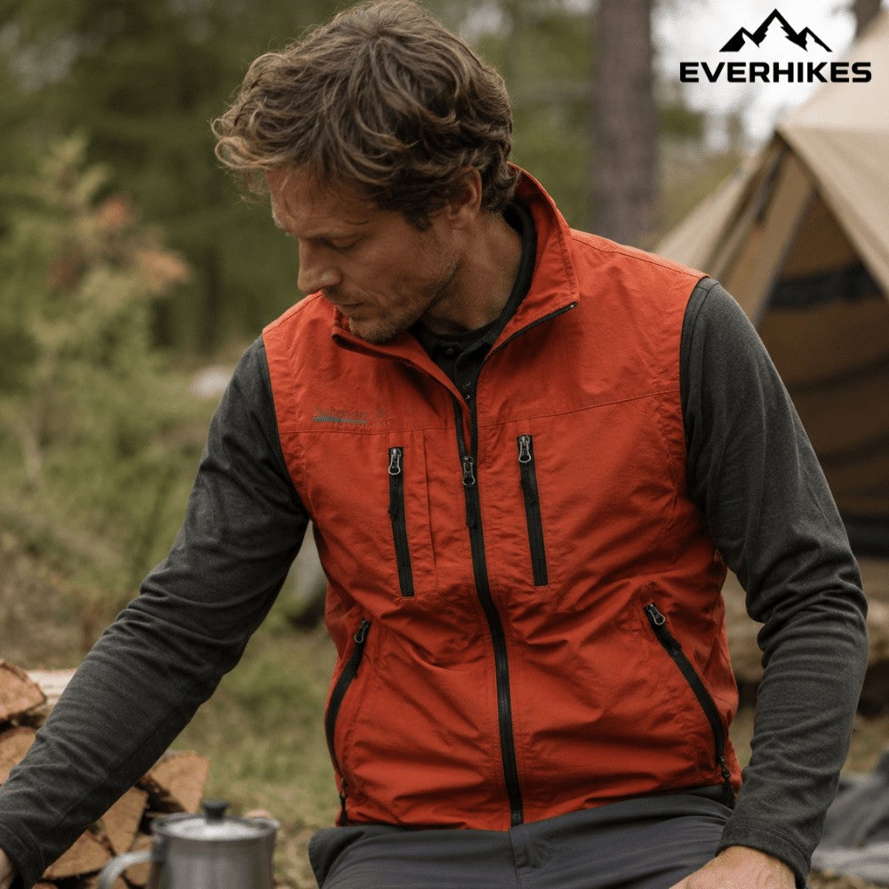 Cargo Gilet – Lightweight Water-Resistant Sleeveless Vest