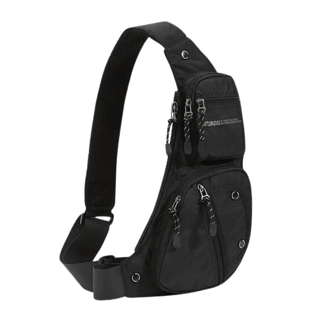 Crossbody Bag – Weather-Resistant Secure Travel Bag – Black