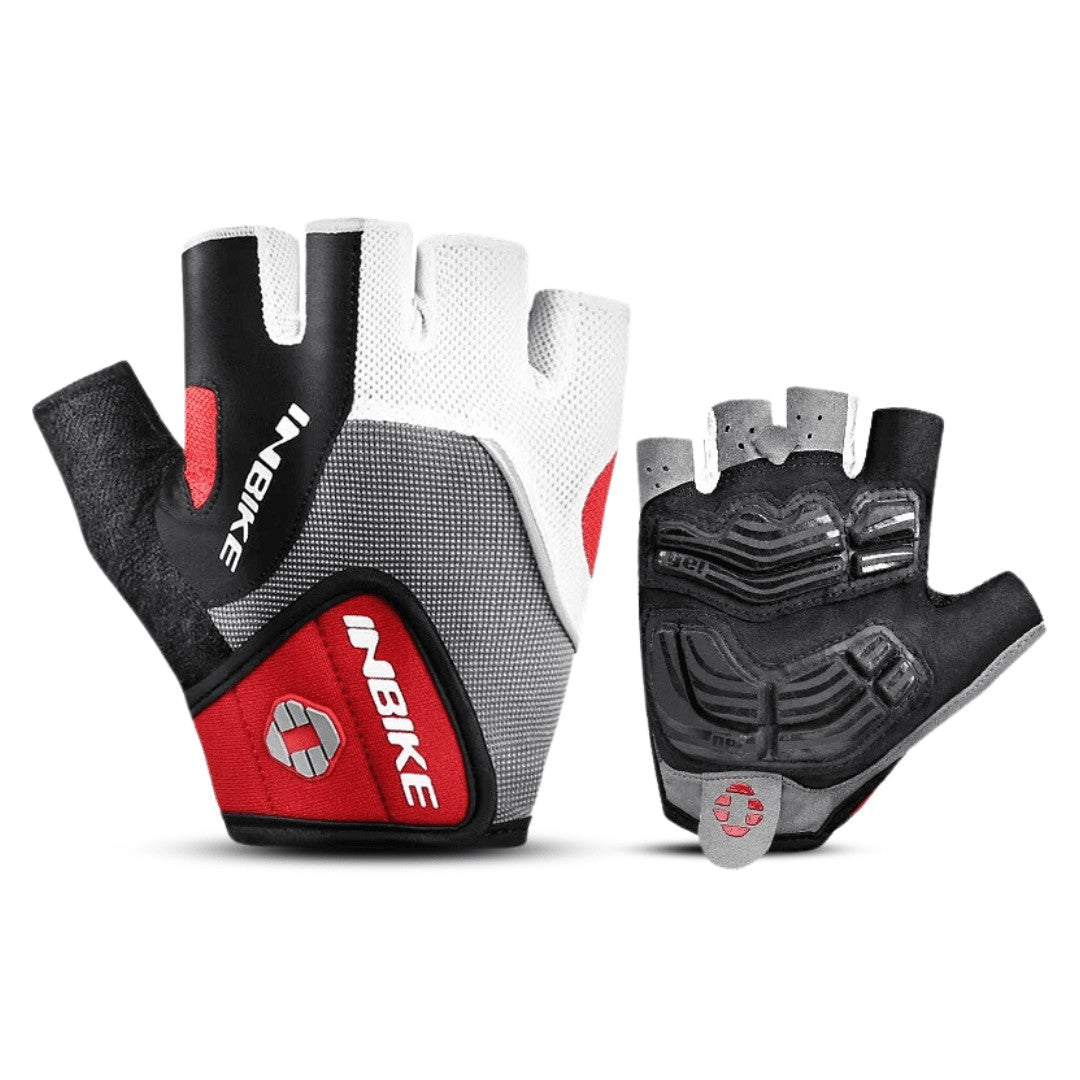 Cycling Gloves – Breathable Gel-Padded Riding Gloves – Red
