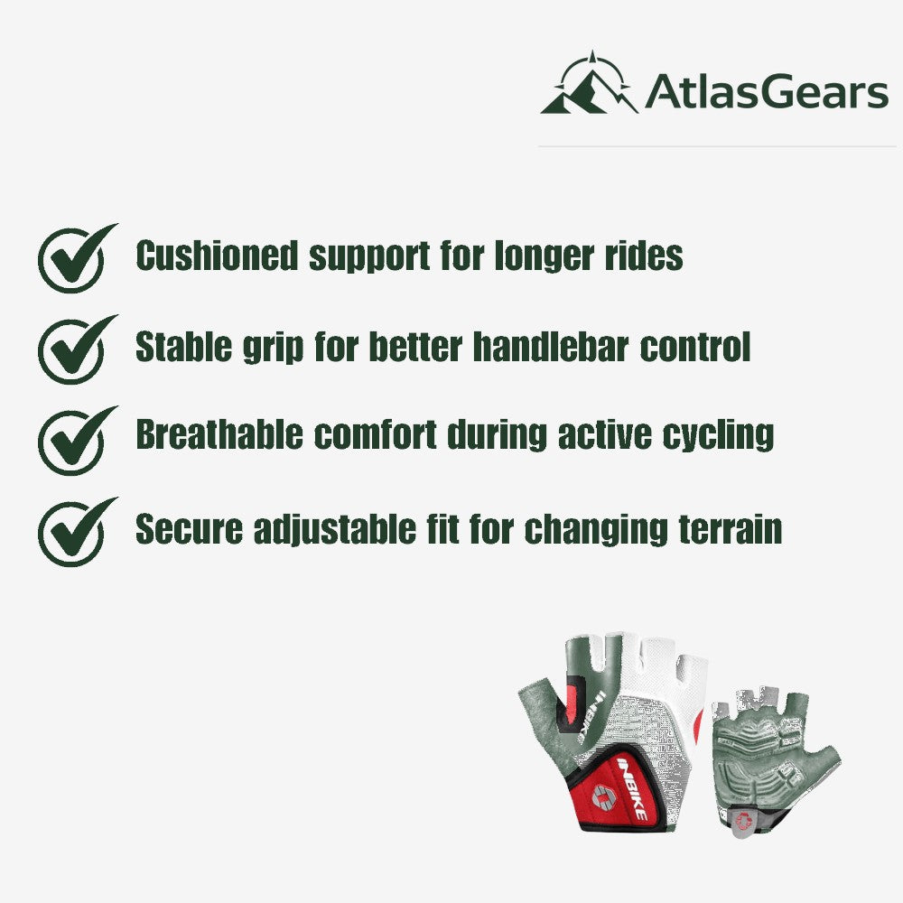 Cycling Gloves – Breathable Gel-Padded Riding Gloves