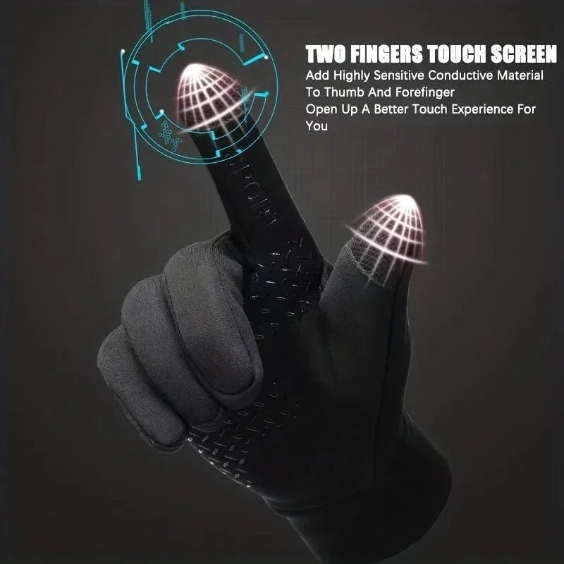 Cycling Gloves – Waterproof Thermal Full-Finger Gloves