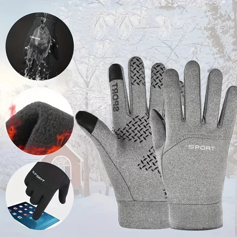 Cycling Gloves – Waterproof Thermal Full-Finger Gloves