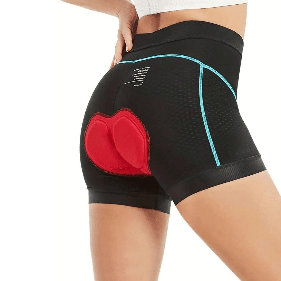 Cycling Shorts – Women's 4D Gel Padded Bike Shorts – Peacock Blue