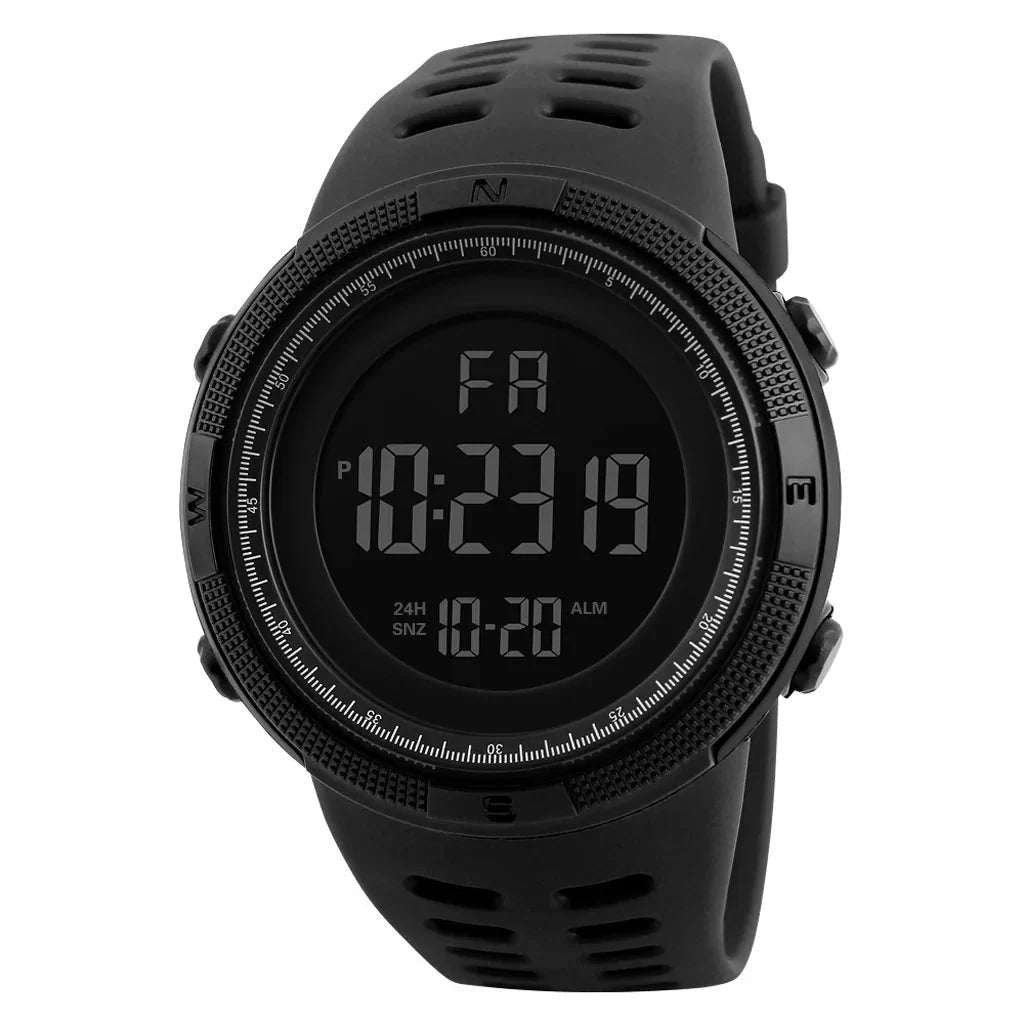 Digital Watch – Luminous Multifunction Outdoor Watch – Black