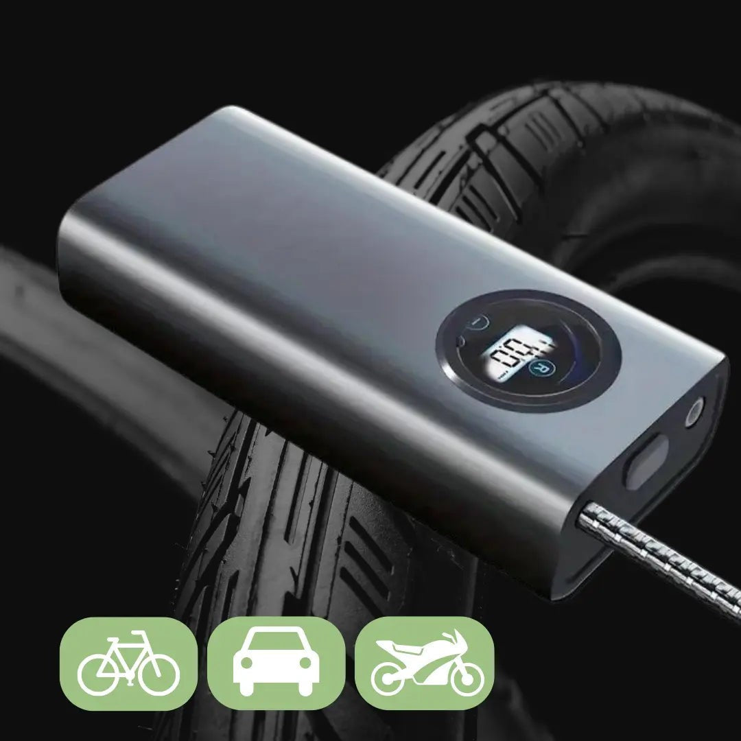 Electric Bike Pump – Portable Cordless Air Compressor