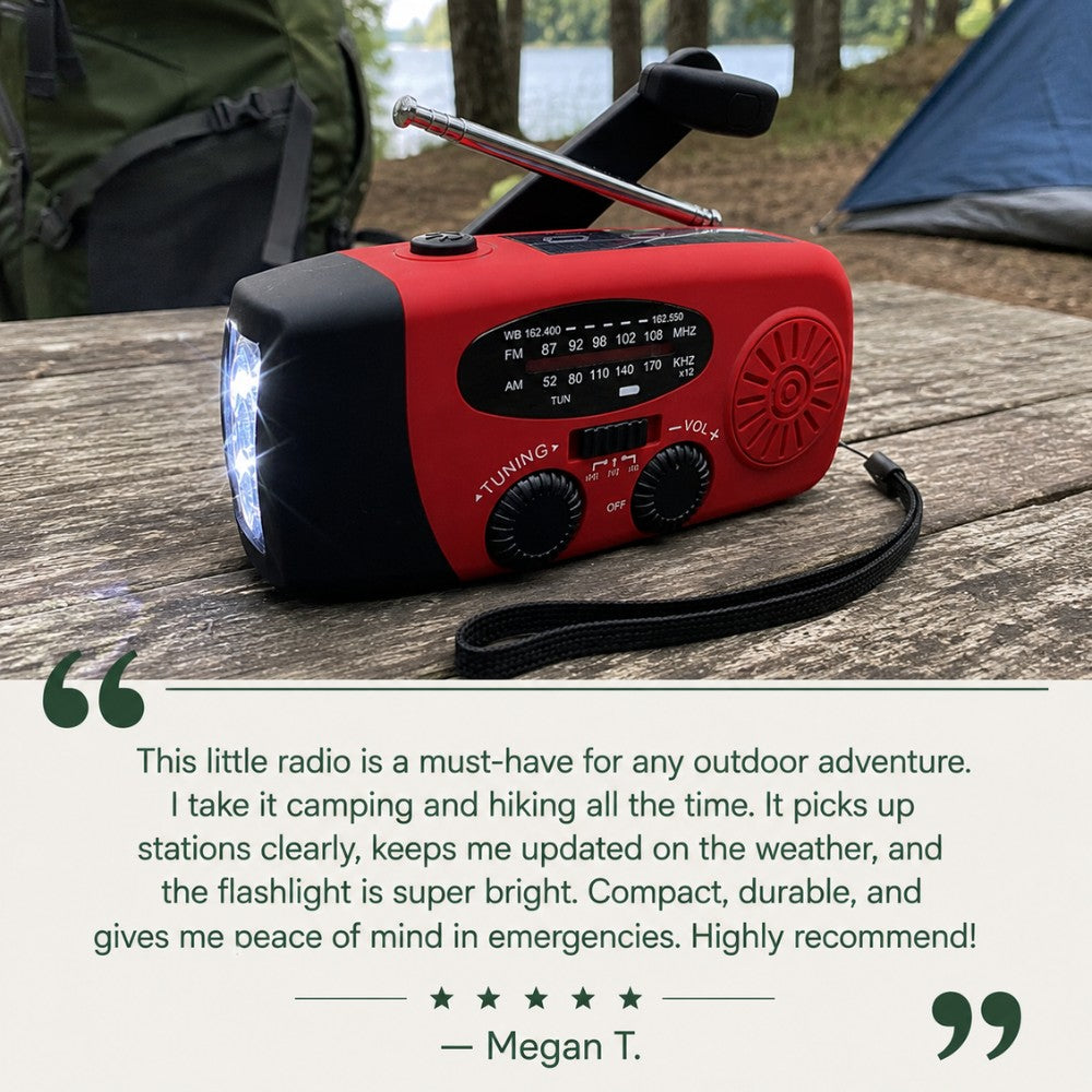 Emergency Radio – Compact Weather-Resistant Portable Radio