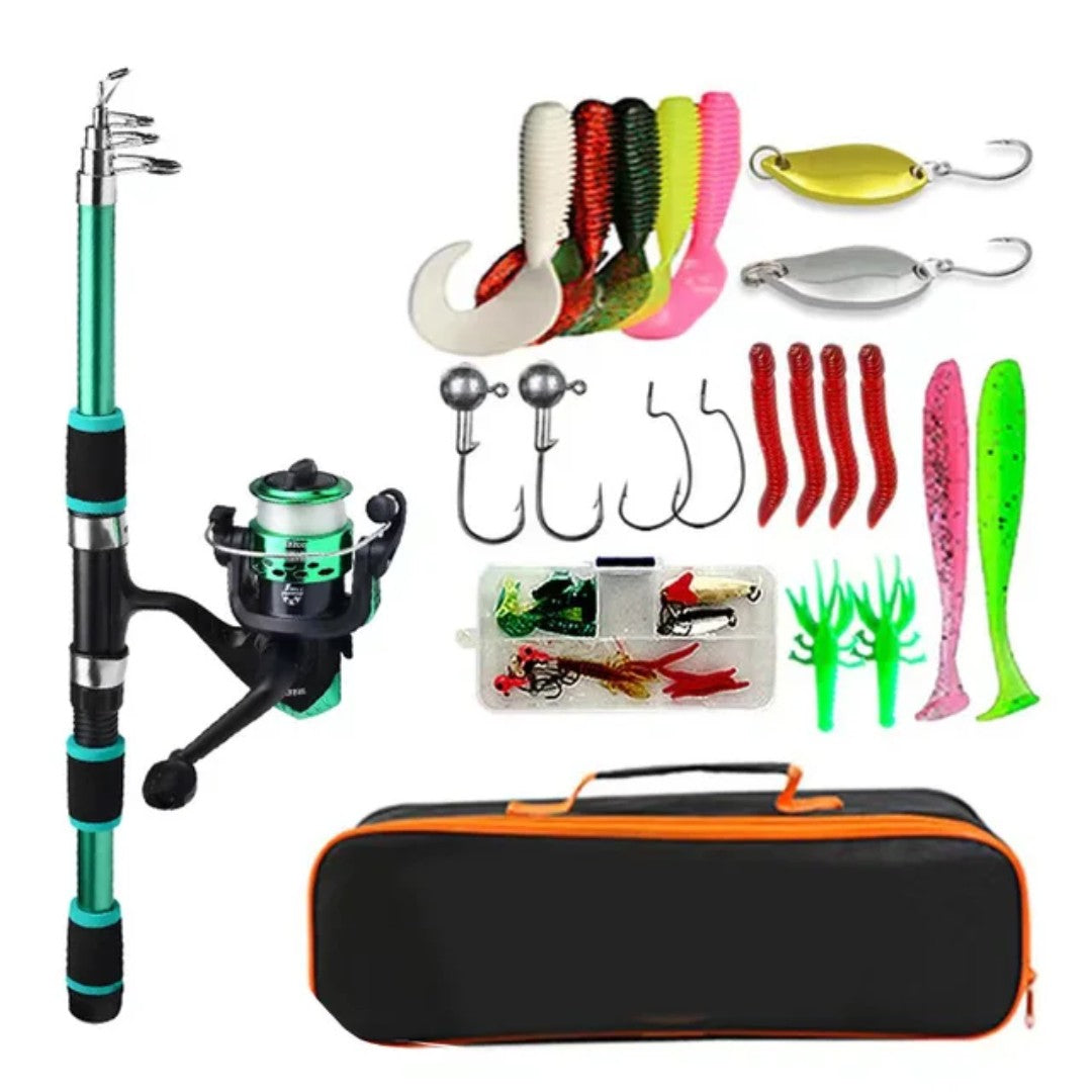 Fishing Rod Set – Telescopic Rod & Reel Combo Kit