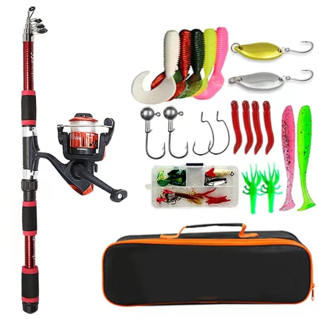 Fishing Rod Set – Telescopic Rod & Reel Combo Kit