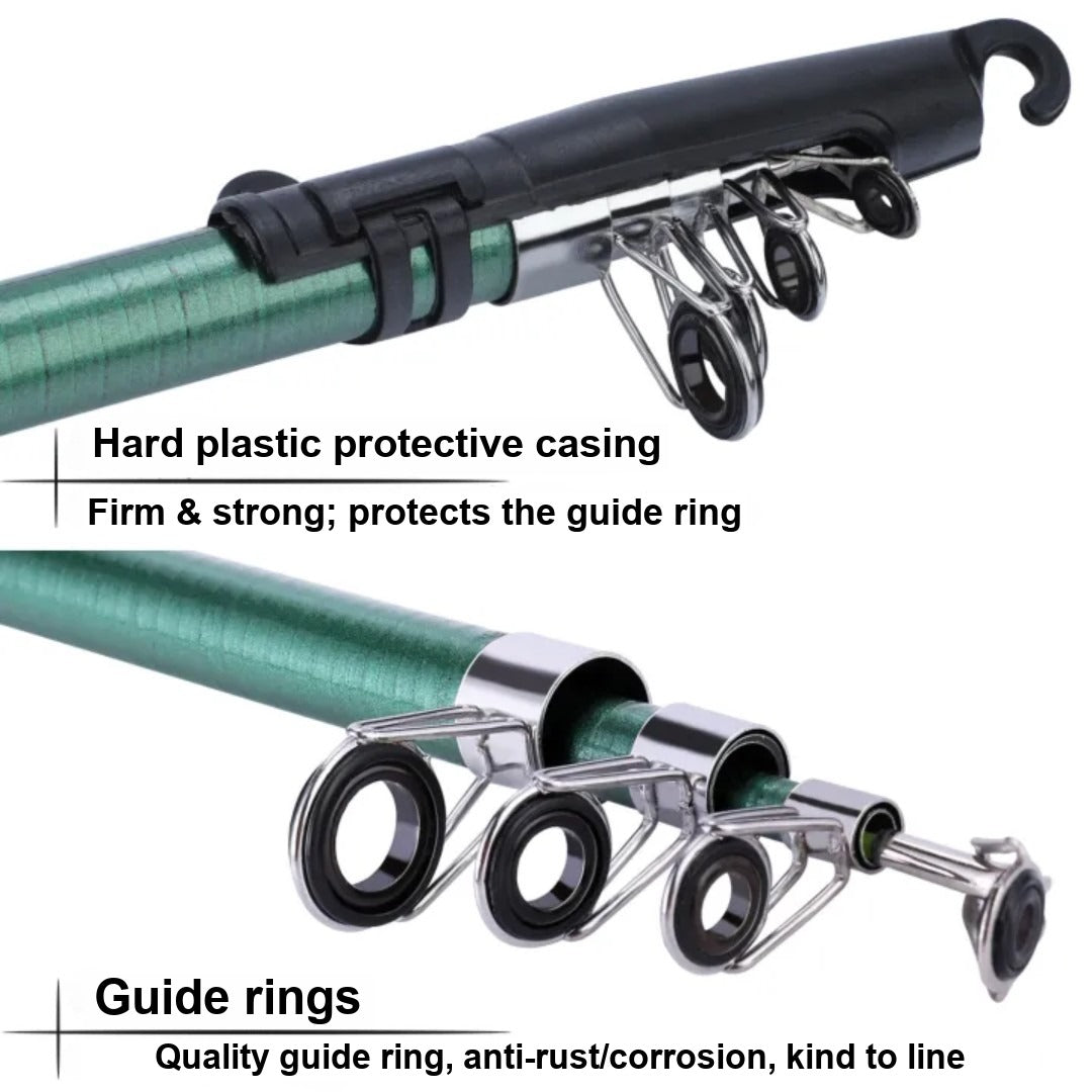 Fishing Rod Set – Telescopic Rod & Reel Combo Kit