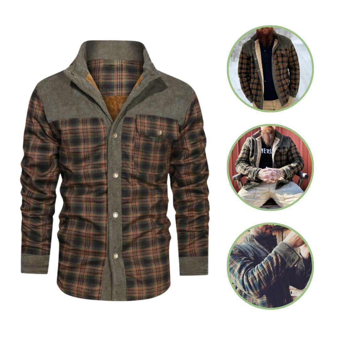 Flannel Jacket – Men's Insulated Checked Overshirt