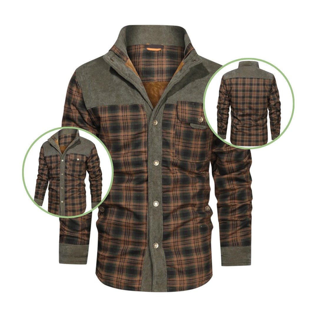 Flannel Jacket – Men's Insulated Checked Overshirt