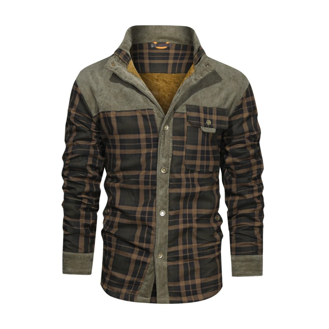 Flannel Jacket – Men's Insulated Checked Overshirt