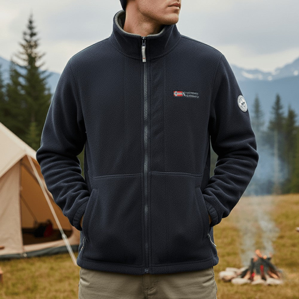 Fleece Jacket – Lightweight Breathable Thermal Fleece – Blue
