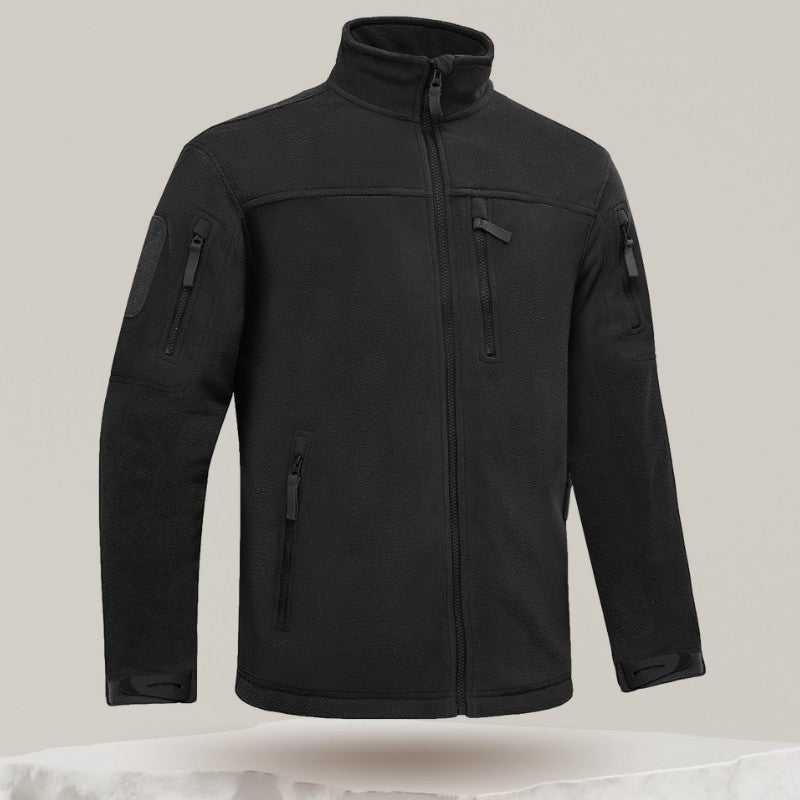 Fleece Jacket – Men's Warm Outdoor Hiking Fleece – Black