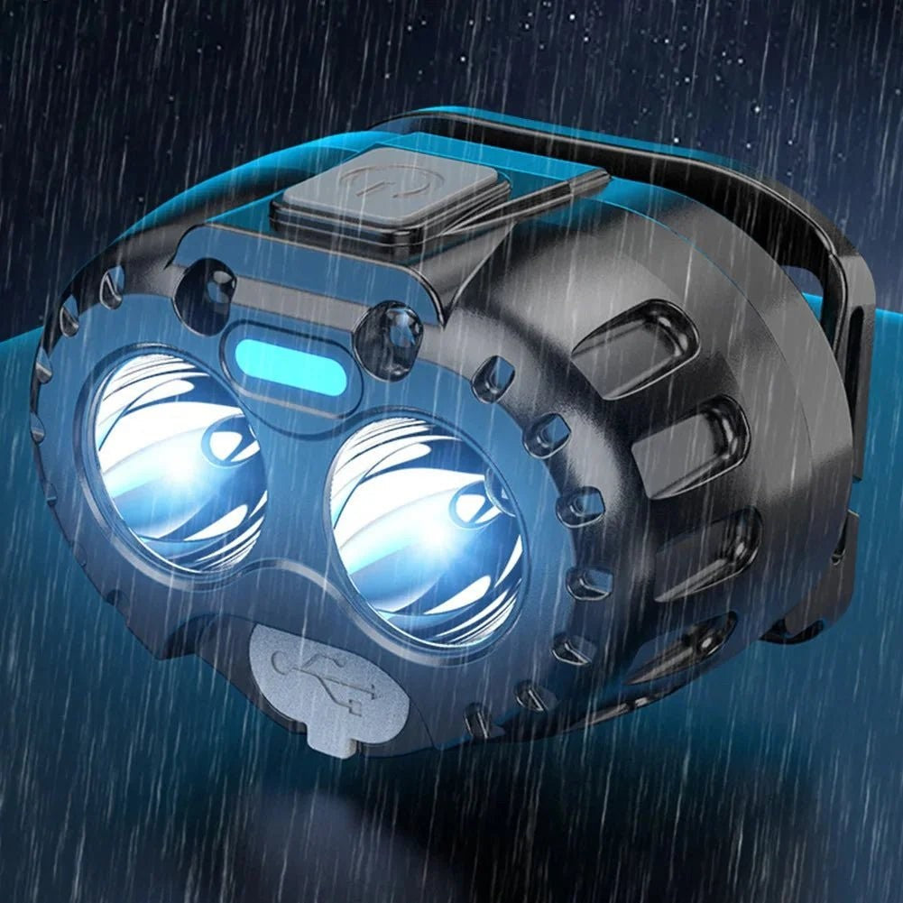 Head Torch – Rechargeable 250-Lumen IPX4 LED Headlamp