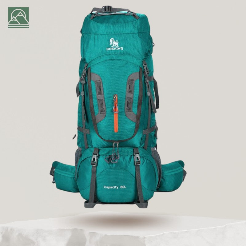 Hiking Backpack 80L – Waterproof Large Trekking Rucksack – Turquoise
