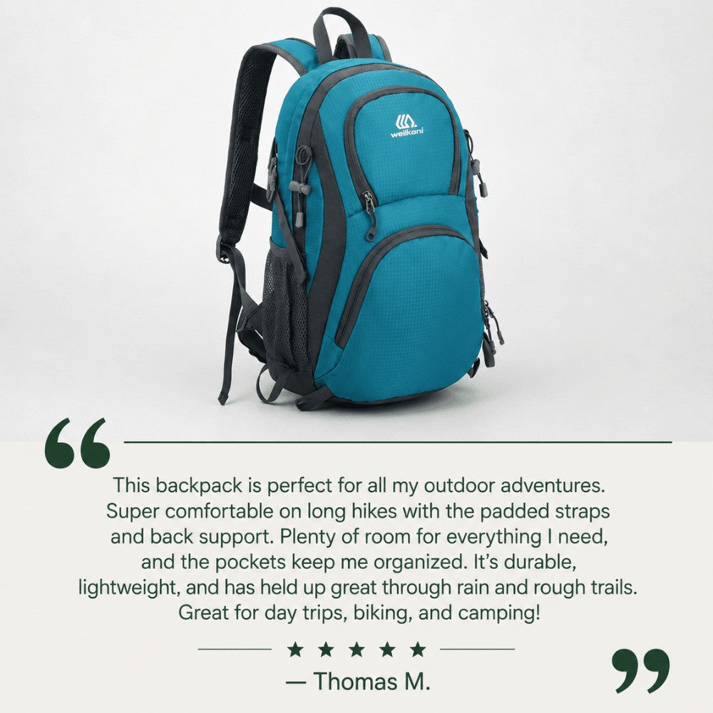 Hiking Backpack – Lightweight Water-Resistant Daypack