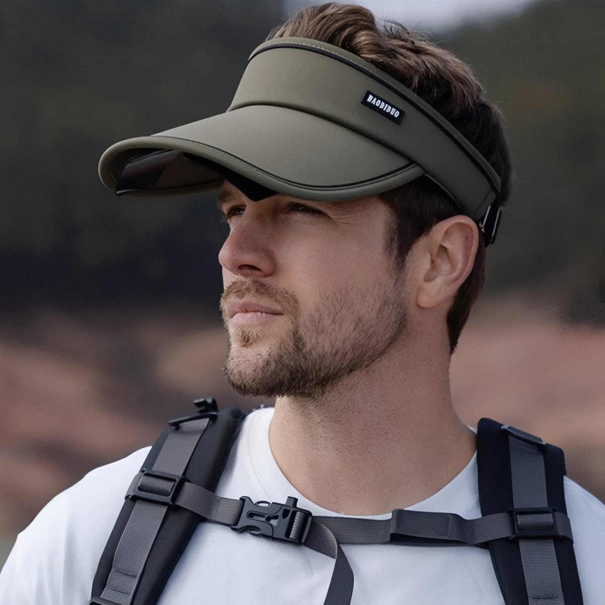 Hiking Cap – Breathable Visor with Built-In Sunglasses