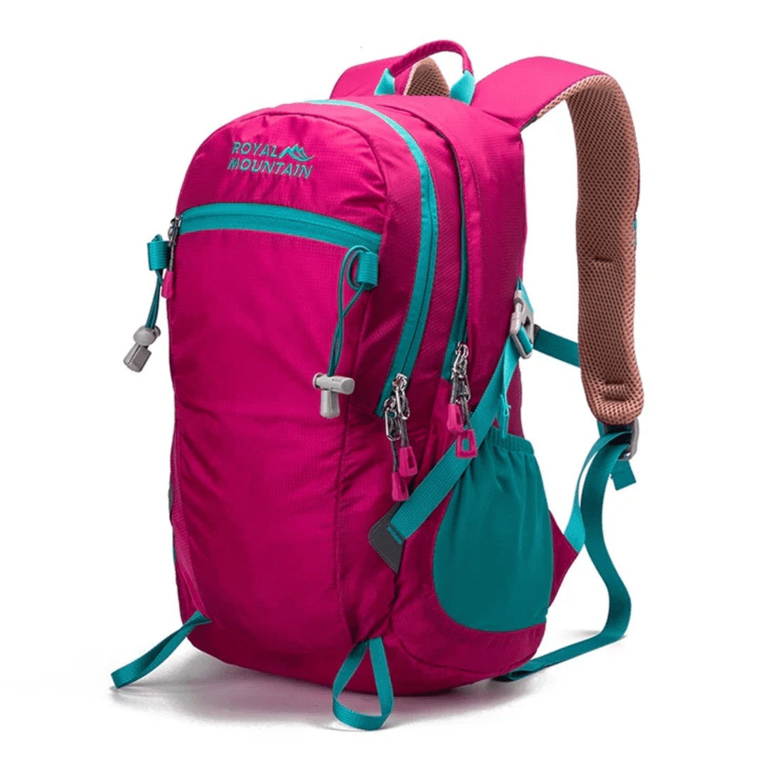 Hiking Daypack – Lightweight Water-Resistant Outdoor Backpack – Pink