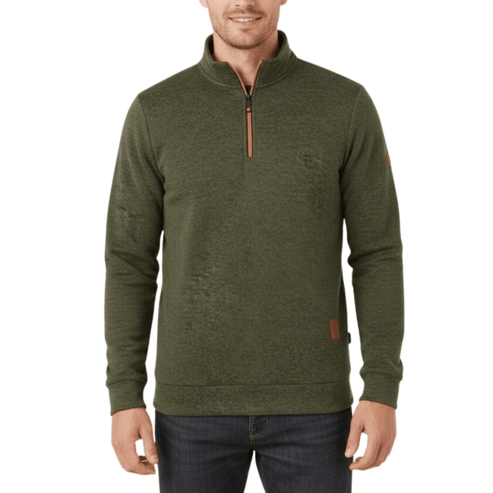 Hiking Fleece – Insulated Half-Zip Outdoor Layer – Olive Green