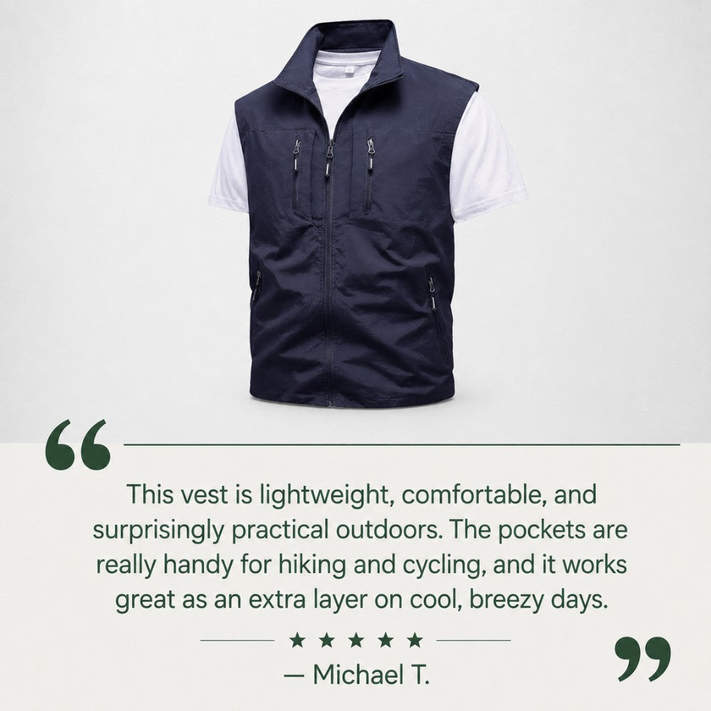 Hiking Gilet – Men's Lightweight Durable Outdoor Vest