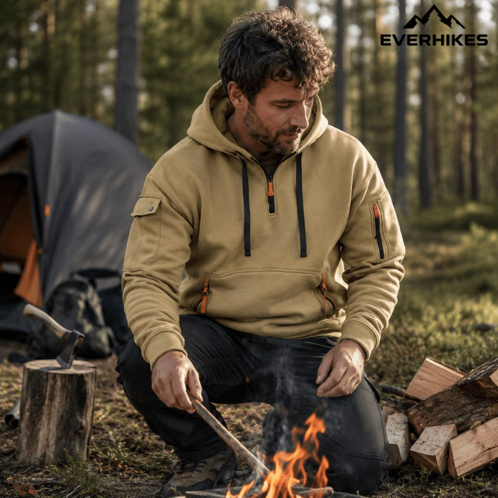 Hiking Hoodie – Lightweight Breathable Half-Zip Hoodie