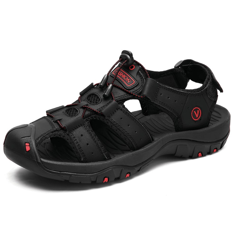 Hiking Sandals – Water-Resistant Lightweight Grip Sandals – Black
