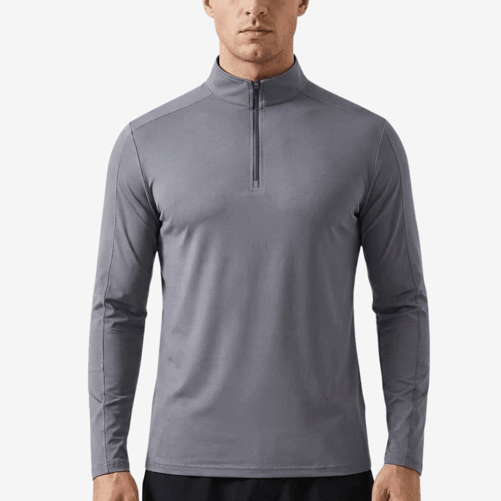 Hiking Shirt – Long-Sleeve Breathable UV Protection Top – Dark Grey