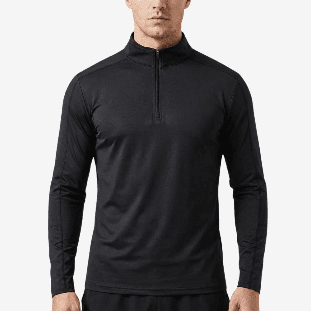 Hiking Shirt – Long-Sleeve Breathable UV Protection Top – Black
