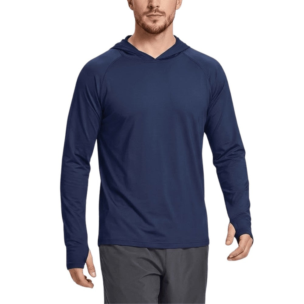 Hiking Shirt – Men's UPF 50+ Long-Sleeve Hooded Sun Shirt
