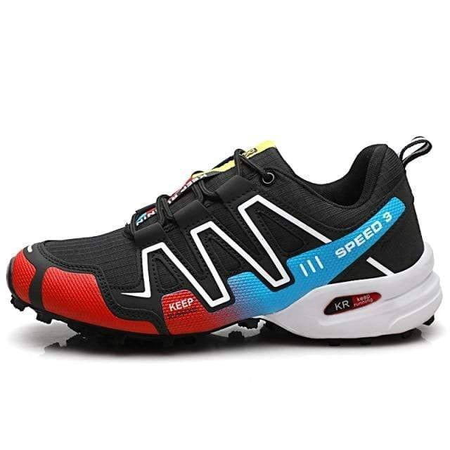 Hiking Shoes – Durable Breathable Canvas with Trail Grip Sole – Black