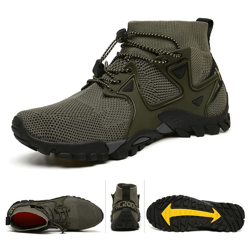 Hiking Shoes – Men's High-Top Non-Slip Lightweight Trail