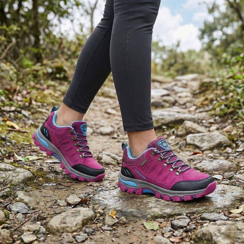 Hiking Shoes – Women's Waterproof Durable Trail Shoes – Pink