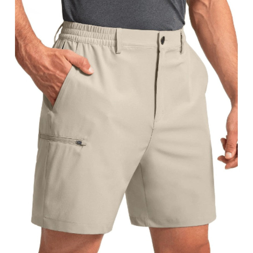 Hiking Shorts – Lightweight Water-Resistant Trail Shorts – Beige