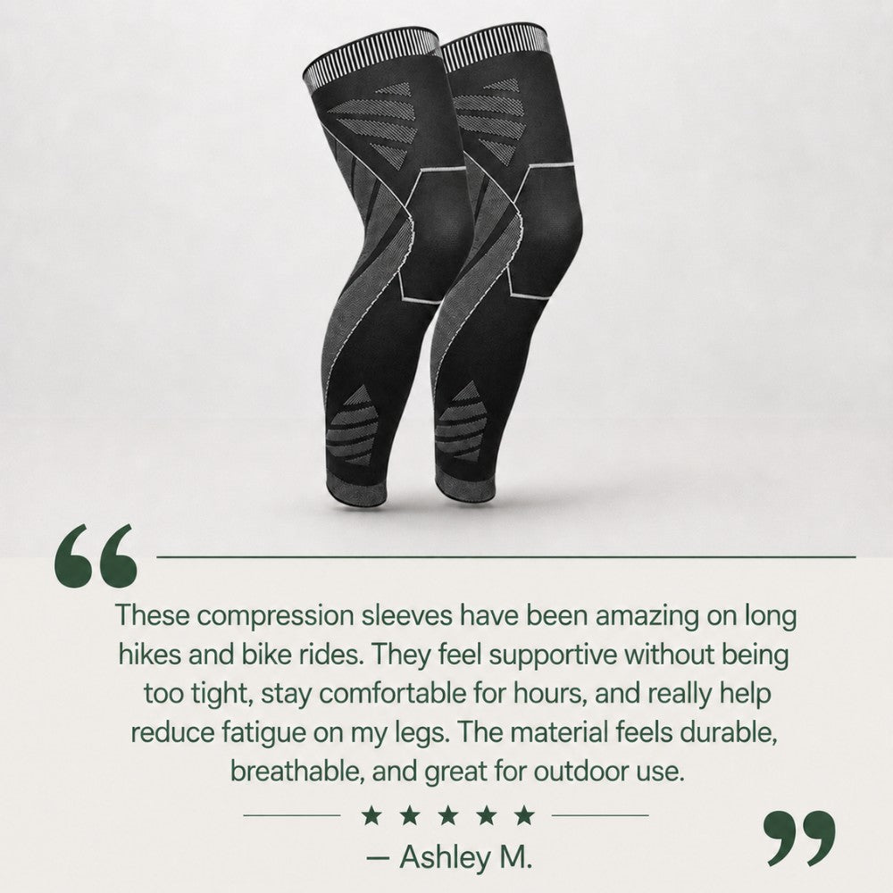 Knee Compression Sleeves – Full-Length Support Leg Sleeves