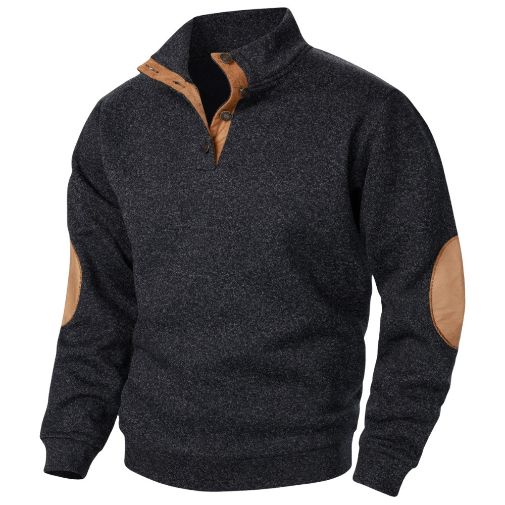 Knit Jumper – Men's Stand-Collar Outdoor Layer