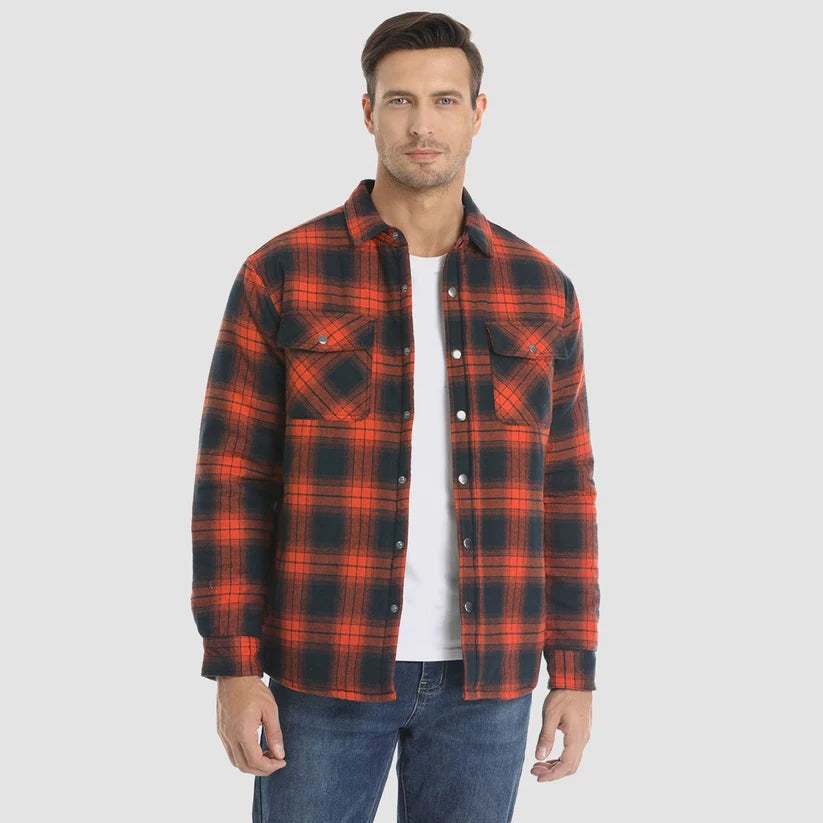 Lumberjack Jacket – Lined Rugged Checked Outdoor Coat