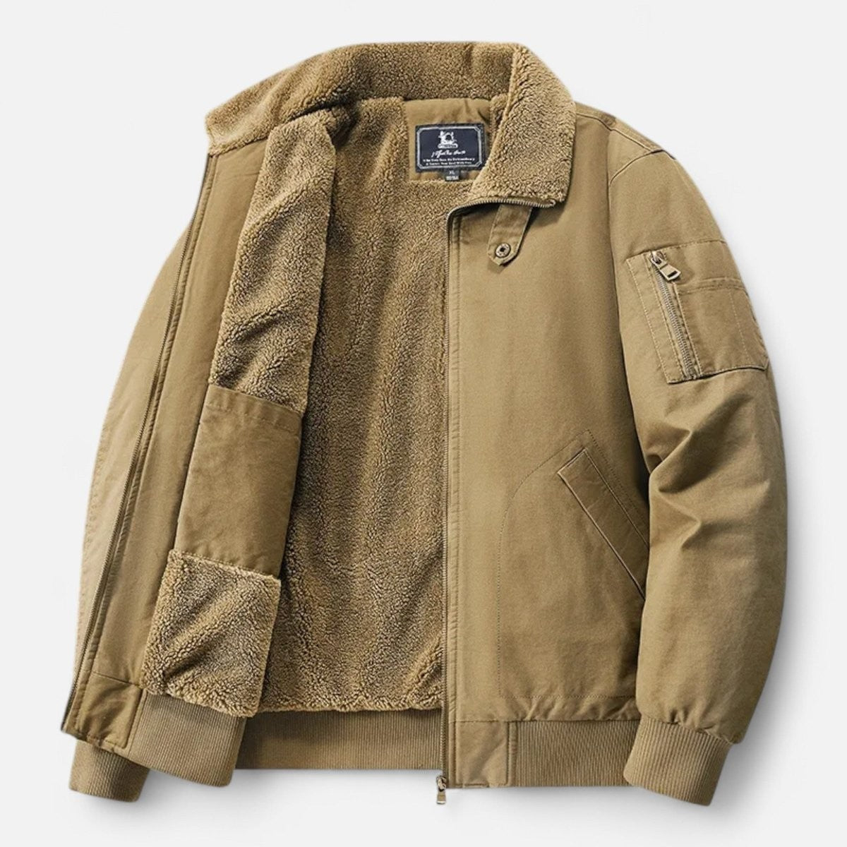 Men's Insulated Cotton Jacket – Warm Outdoor Cold-Weather Coat
