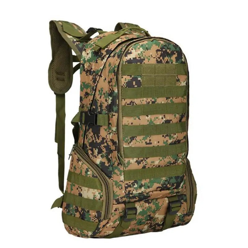 Military Backpack 35L – Waterproof MOLLE Rucksack – Digital Green